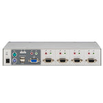 4-Port USB-PS/2 KVM Switch w/ Audio & Mic