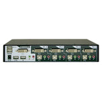 4-Port DVI USB KVM Switch w/ Audio, Mic & Hub