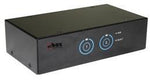 2-Port Smart Touch VGA USB KVM Switch w/ Audio & USB 3.0 Hubs