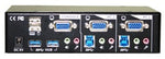 2-Port Smart Touch VGA USB KVM Switch w/ Audio & USB 3.0 Hubs