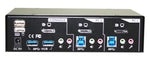 2-Port Smart Touch DisplayPort USB KVM Switch w/ USB 3.0 Hubs