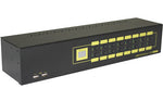 16-Port Rackmountable DVI KVM Switxch w/ Audio, Mic& Hub