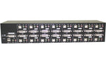 16-Port Rackmountable DVI KVM Switxch w/ Audio, Mic& Hub