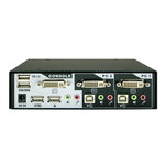 2-Port DVI USB KVM Switch w/ Audio, Mic & Hub