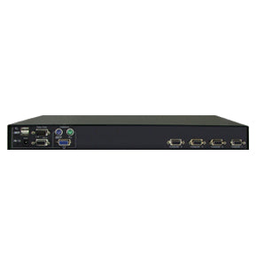 4-port 19” Cascadable Rackmount USB PS/2 KVM switch with OSD
