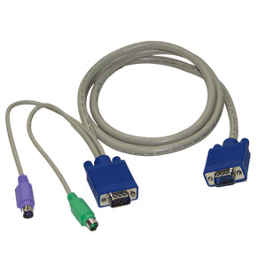 Slim 3-in-1 PS/2 KVM Combo Cable (Male-to-male)