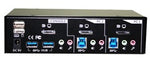 2 Port Smart Touch Dual-Link DVI USB KVM Switch w/ Audio & USB 3.0 Hubs