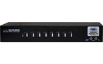 1-User Dual Console x 8-Port Dual Monitors DVI/VGA KVM Switch w/ Audio, Mic, & Hub