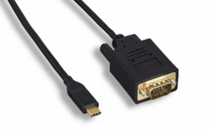 Type C USB 3.1 Male To VGA Female Adapter – 4-Inch Cable For Monitors & Projectors